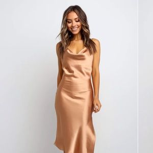 Petal & Pup Cyprus gold dress NWT